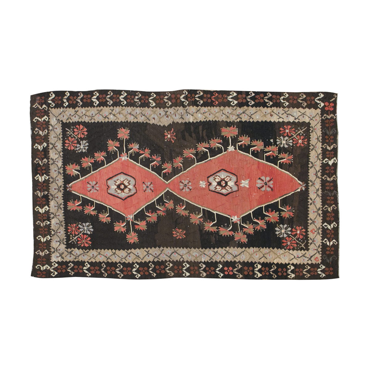 Turkish Bardız Kilim, 152 x 263 cm / 5 x 8'8 feet