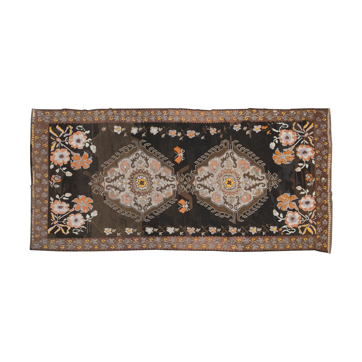 Turkish Bardız Kilim, 182 x 403 cm / 6 x 13'3 feet