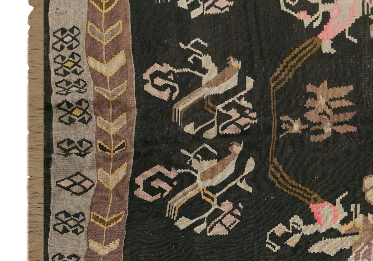 Turkish Bardız Kilim, 200 x 430 cm / 6'7 x 14'1 feet