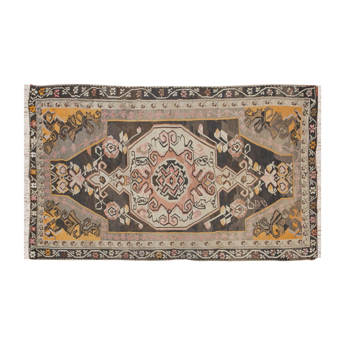 Turkish Bardız Kilim, 208 x 387 cm / 7 x 12'8 feet