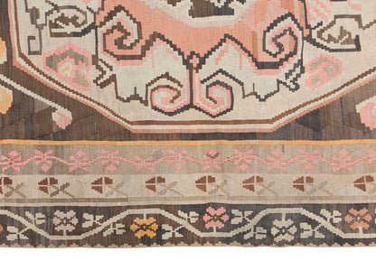 Turkish Bardız Kilim, 208 x 387 cm / 7 x 12'8 feet