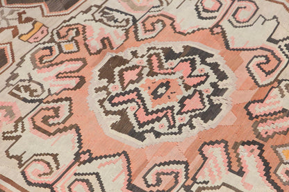 Turkish Bardız Kilim, 208 x 387 cm / 7 x 12'8 feet