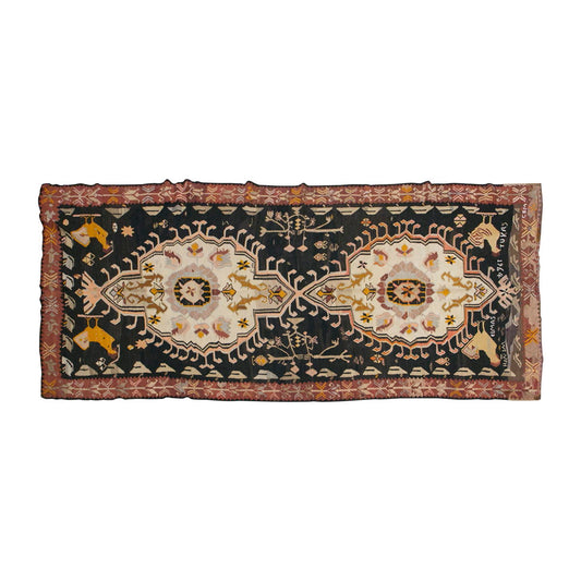 Turkish Bardız Kilim, 208 x 430 cm / 7 x 14'1 feet