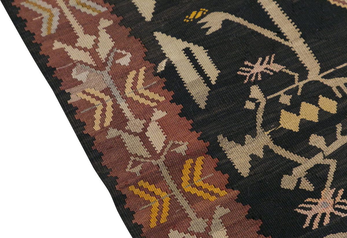 Turkish Bardız Kilim, 208 x 430 cm / 7 x 14'1 feet