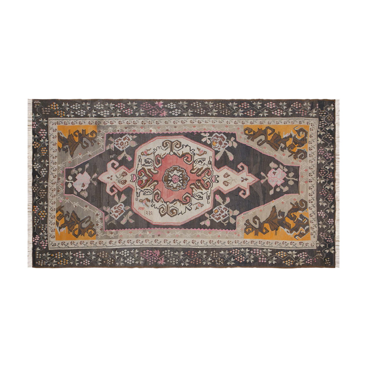 Turkish Bardız Kilim, 220 x 368 cm / 7'3 x 12 feet