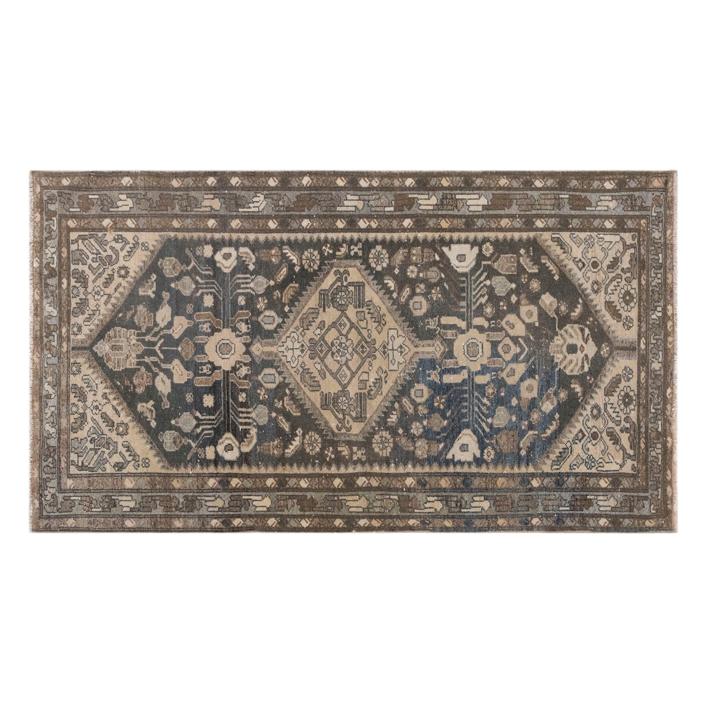 Turkish Handmade Rug  105 x 185 cm (3.4 x 6.1 ft)