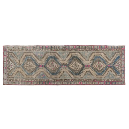 Turkish Handmade Runner Rug - 96x272 cm / 3.1×8.9 feet