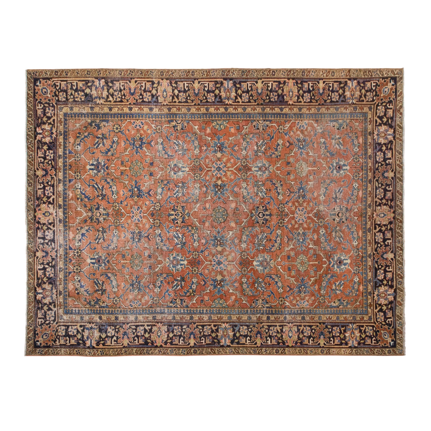 Turkish Heriz Rug | 220x295 cm (7.2x9.7 ft)