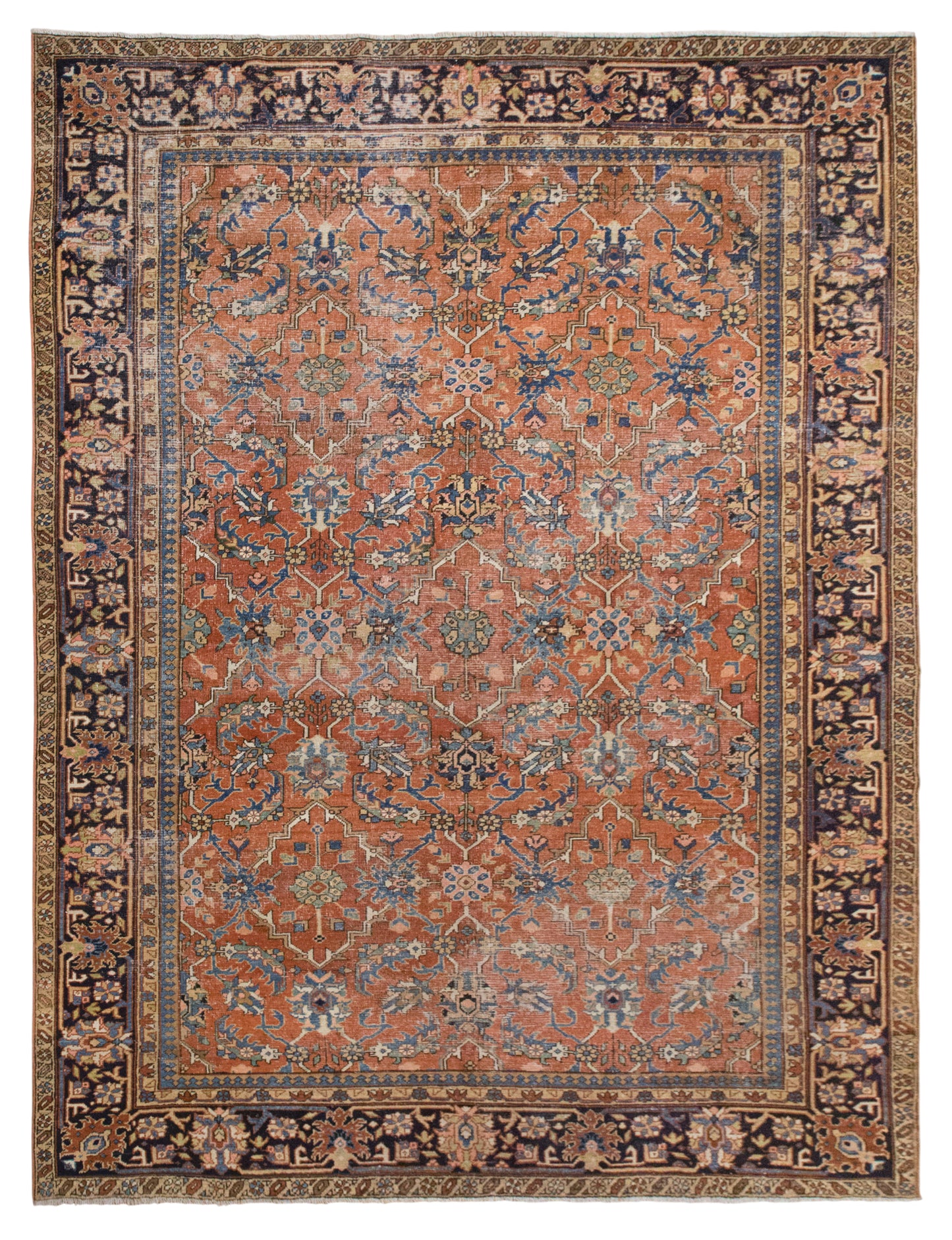 Turkish Heriz Rug | 220x295 cm (7.2x9.7 ft)