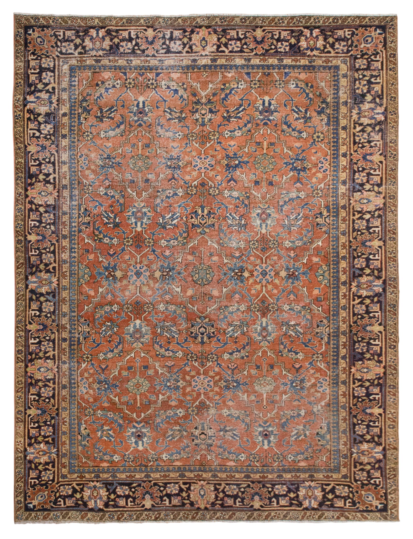 Turkish Heriz Rug | 220x295 cm (7.2x9.7 ft)