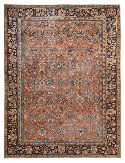 Turkish Heriz Rug | 220x295 cm (7.2x9.7 ft)