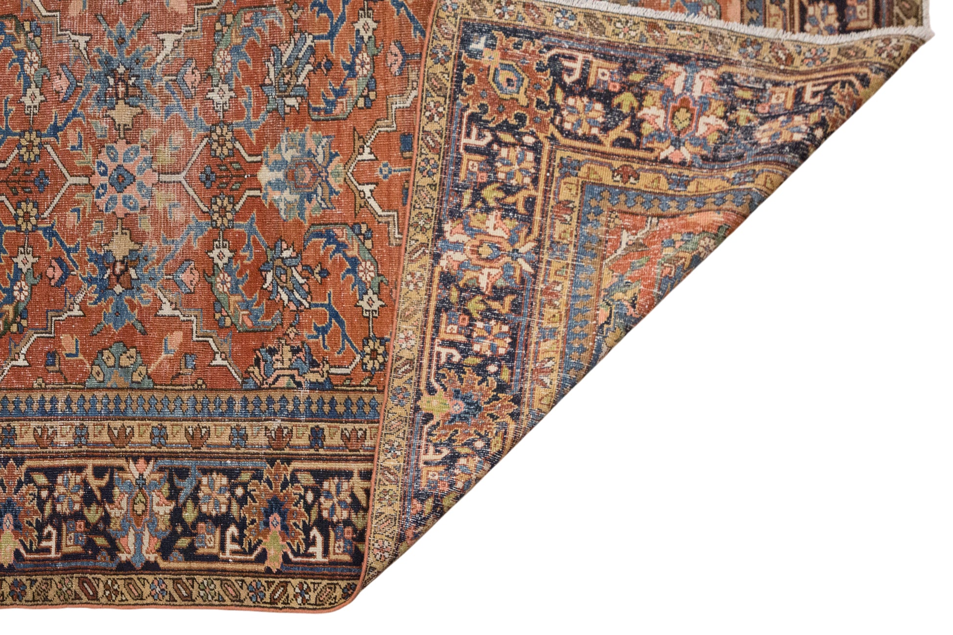 Turkish Heriz Rug | 220x295 cm (7.2x9.7 ft)