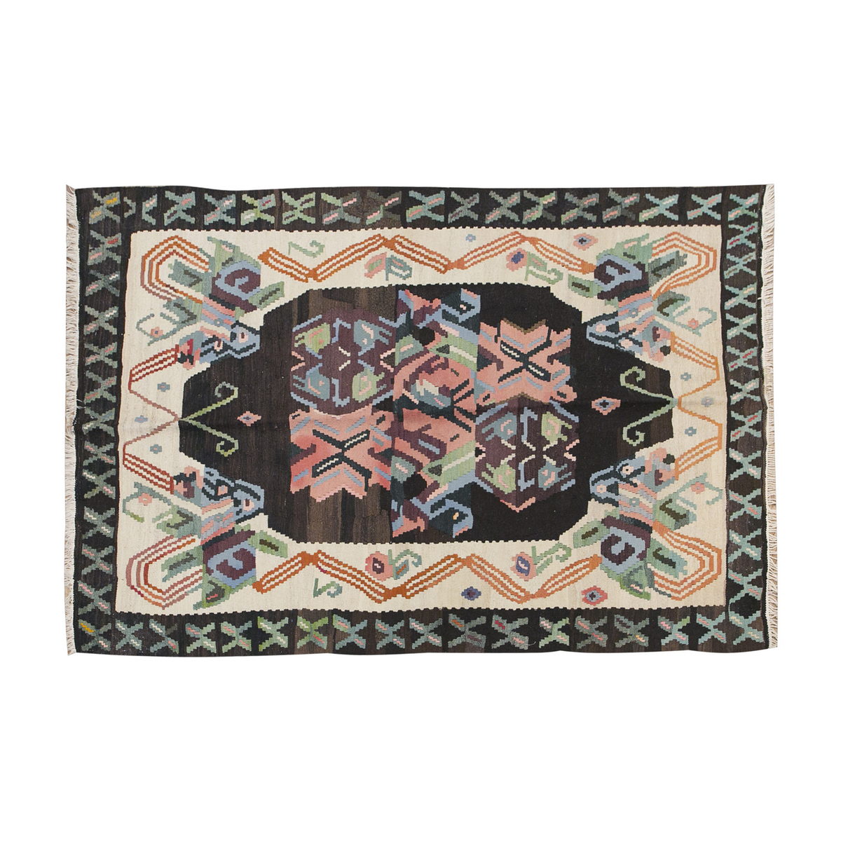 Turkish Moldovian Kilim, 138 x 186 cm / 4'6 x 6'1