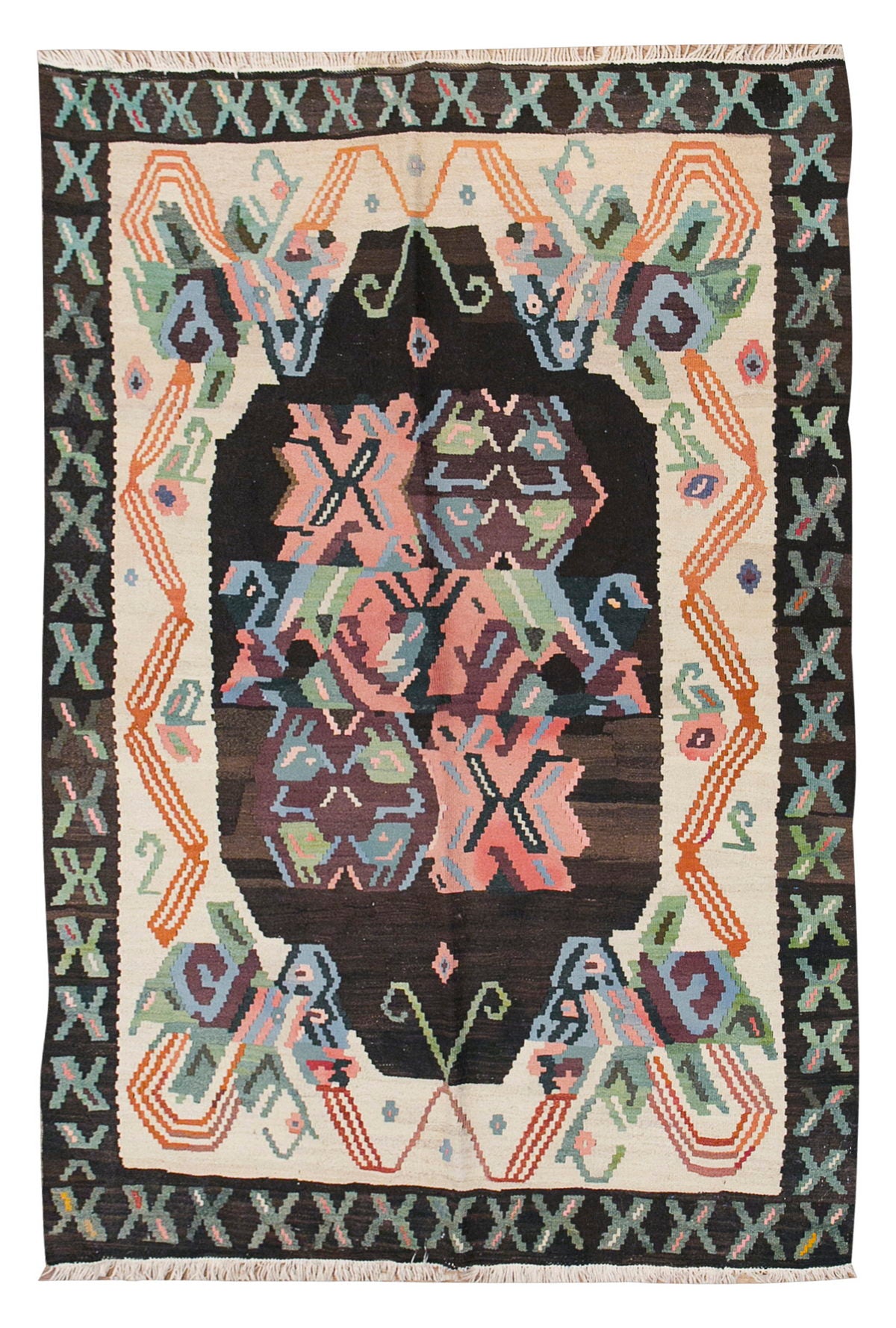 Turkish Moldovian Kilim, 138 x 186 cm / 4'6 x 6'1