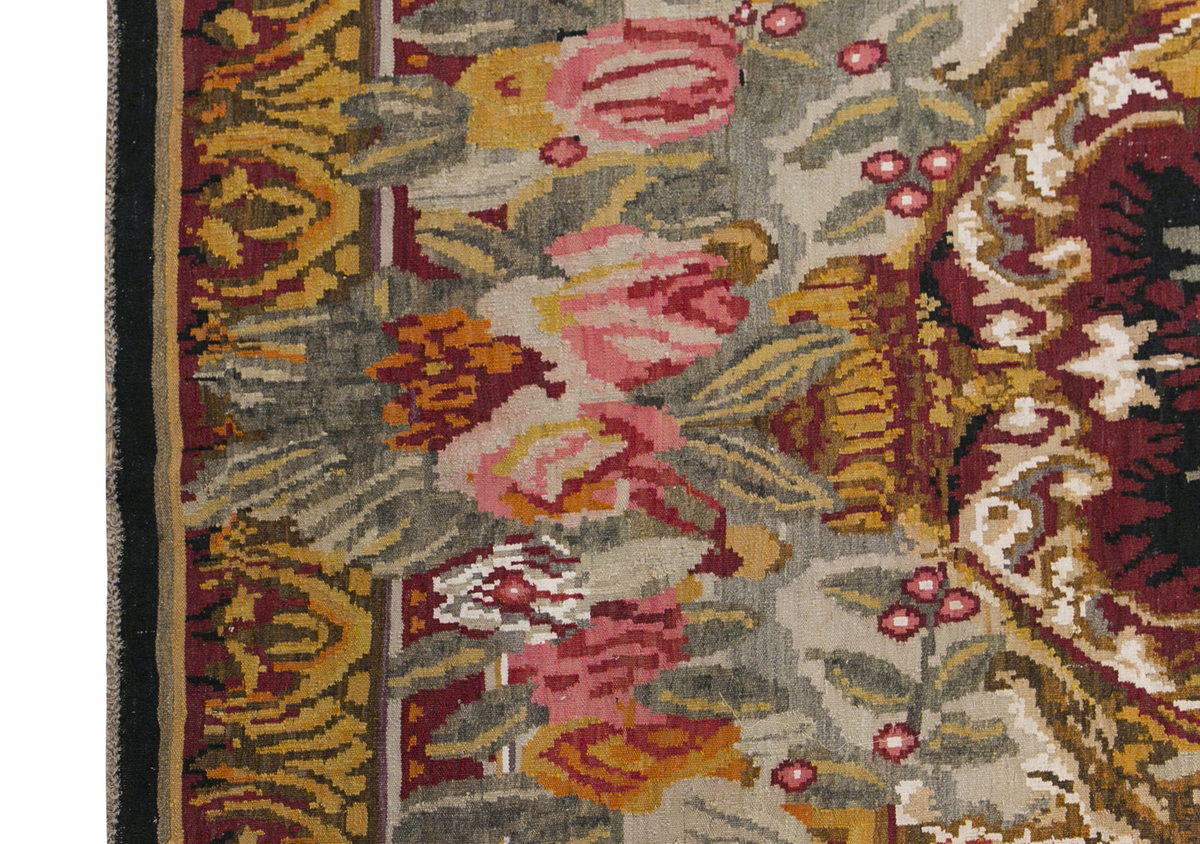 Turkish Moldovian Kilim, 186 x 370 cm / 6'1 x 12'2 feet