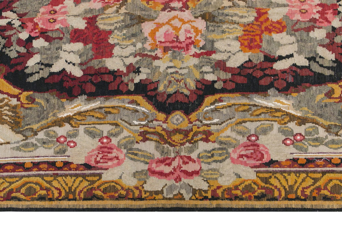 Turkish Moldovian Kilim, 186 x 370 cm / 6'1 x 12'2 feet