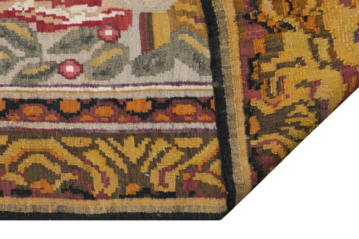 Turkish Moldovian Kilim, 186 x 370 cm / 6'1 x 12'2 feet