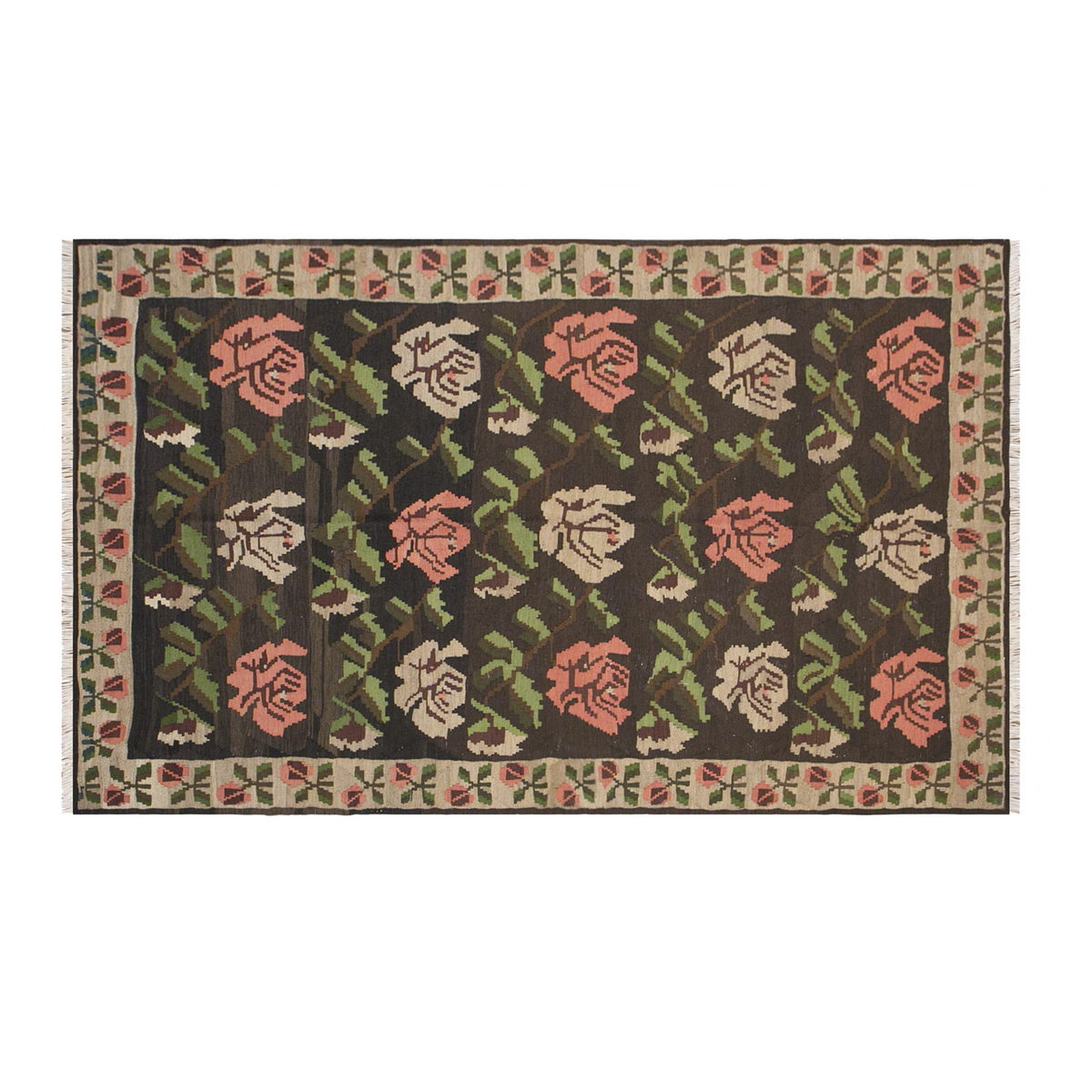 Turkish Moldovian Kilim, 187 x 293 cm / 6'2 x 9'7 feet