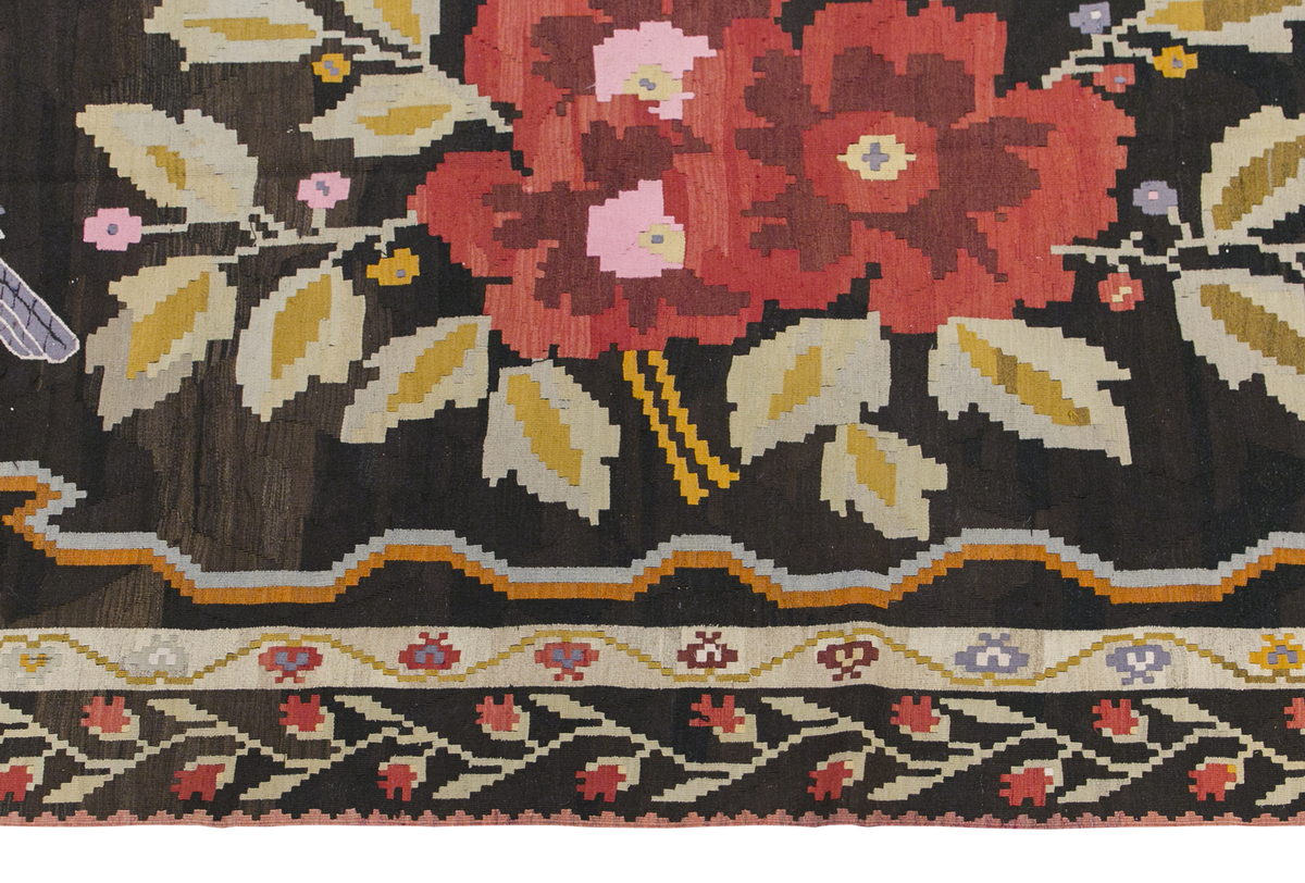 Turkish Moldovian Kilim, 190 x 380 cm / 6'3 x 12'6 feet