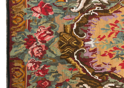Turkish Moldovian Kilim, 202 x 370 cm / 6'8 x 12'2 feet