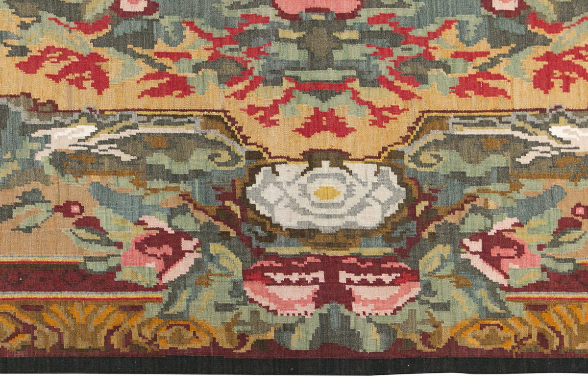Turkish Moldovian Kilim, 202 x 370 cm / 6'8 x 12'2 feet