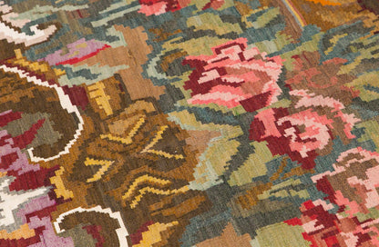 Turkish Moldovian Kilim, 202 x 370 cm / 6'8 x 12'2 feet