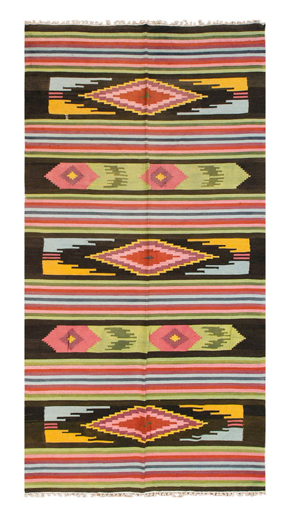 Turkish Moldovian Kilim Runner – 145 x 324 cm / 4'9 x 10'8 feet