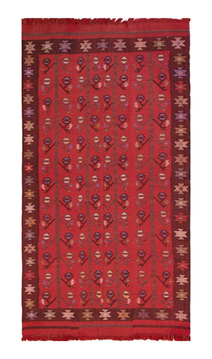Turkish Moldovian Kilim Runner – 172 x 356 cm / 5'8 x 11'8 feet