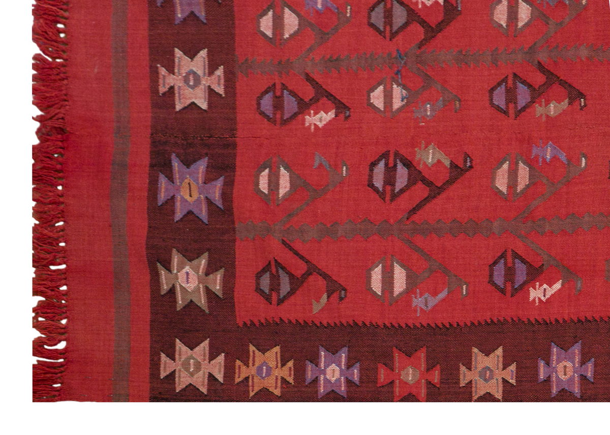 Turkish Moldovian Kilim Runner – 172 x 356 cm / 5'8 x 11'8 feet