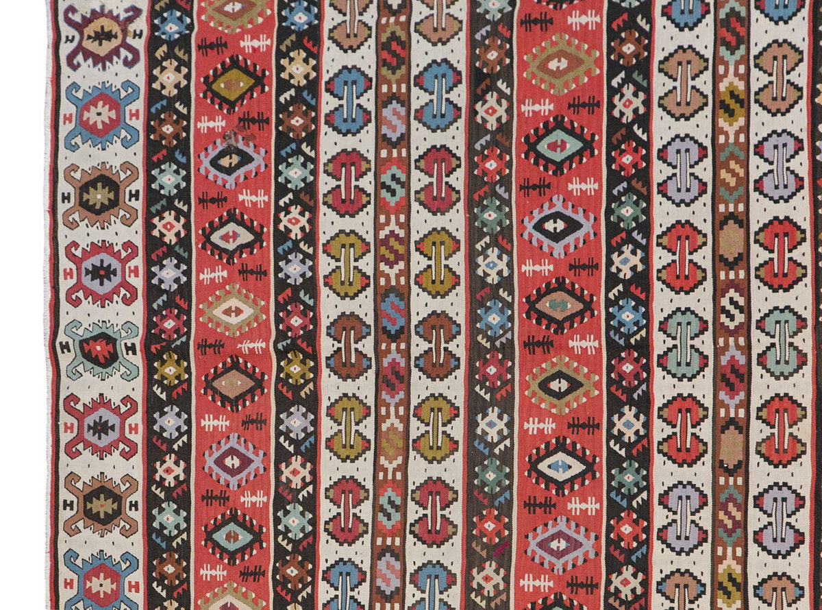 Turkish Moldovian Kilim Runner – 248 x 342 cm / 8'1 x 11'2 feet