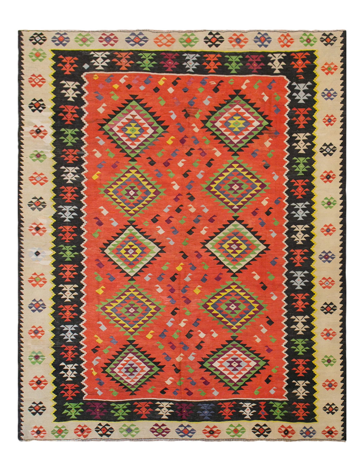 Yugoslavian Sharkoy  Kilim – 306 x 324 cm / 10'0 x 10'8 feet