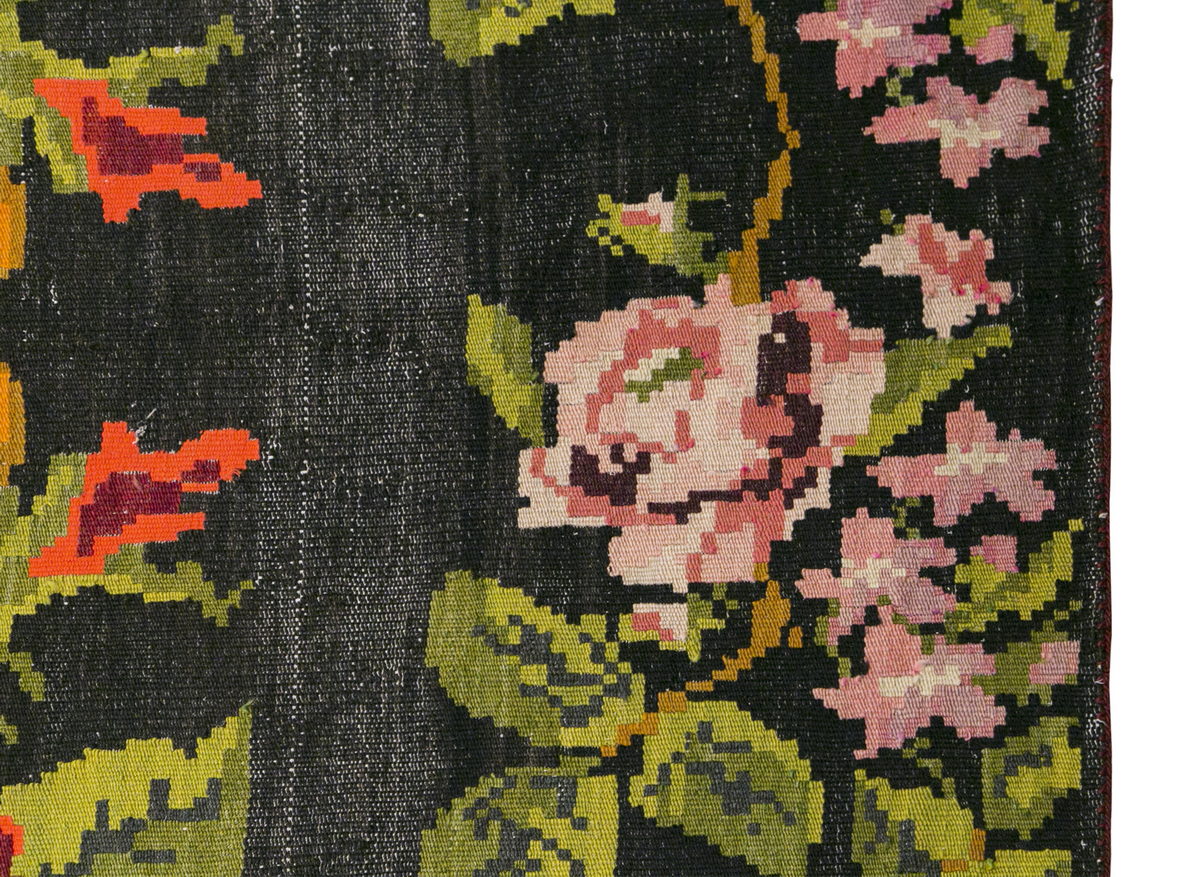 Turkish Moldovian Kilim Runner, 134 x 500 cm / 4'5 x 16'5 feet