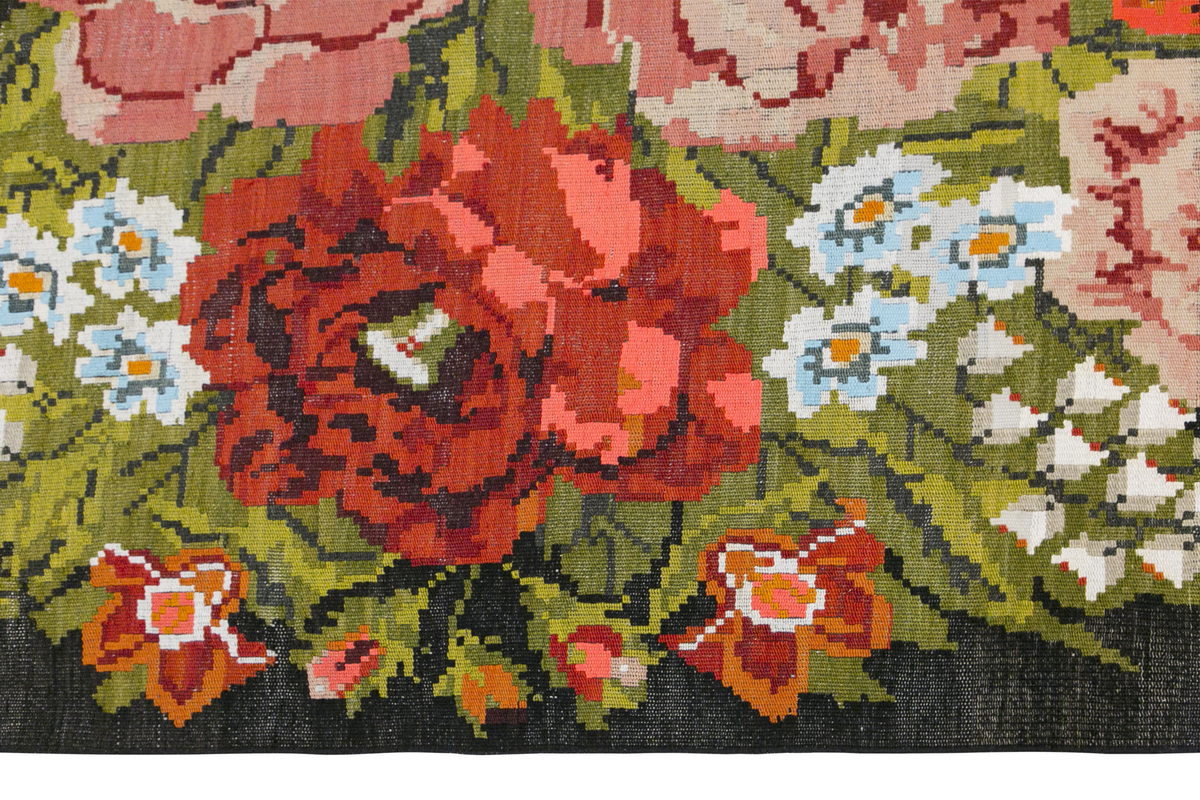 Turkish Moldovian Kilim Runner, 134 x 500 cm / 4'5 x 16'5 feet