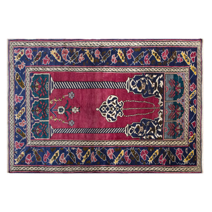 Turkish Oushak Area Rug 133x190 cm (4.4x6.2 ft)