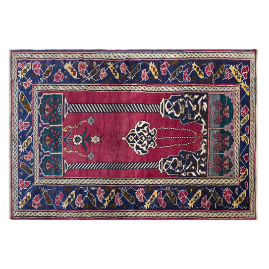 Turkish Oushak Area Rug 133x190 cm (4.4x6.2 ft)