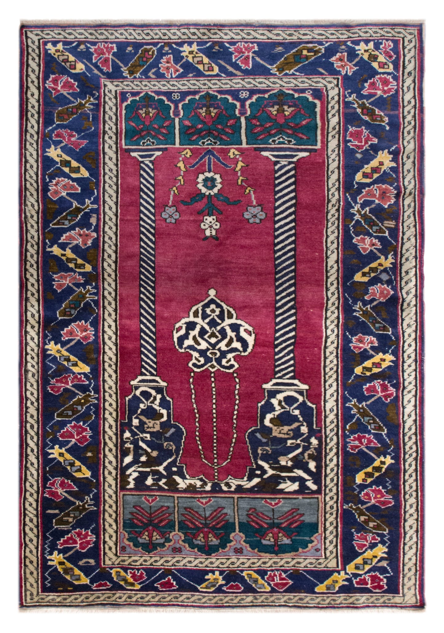 Turkish Oushak Area Rug 133x190 cm (4.4x6.2 ft)