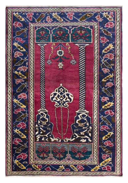 Turkish Oushak Area Rug 133x190 cm (4.4x6.2 ft)
