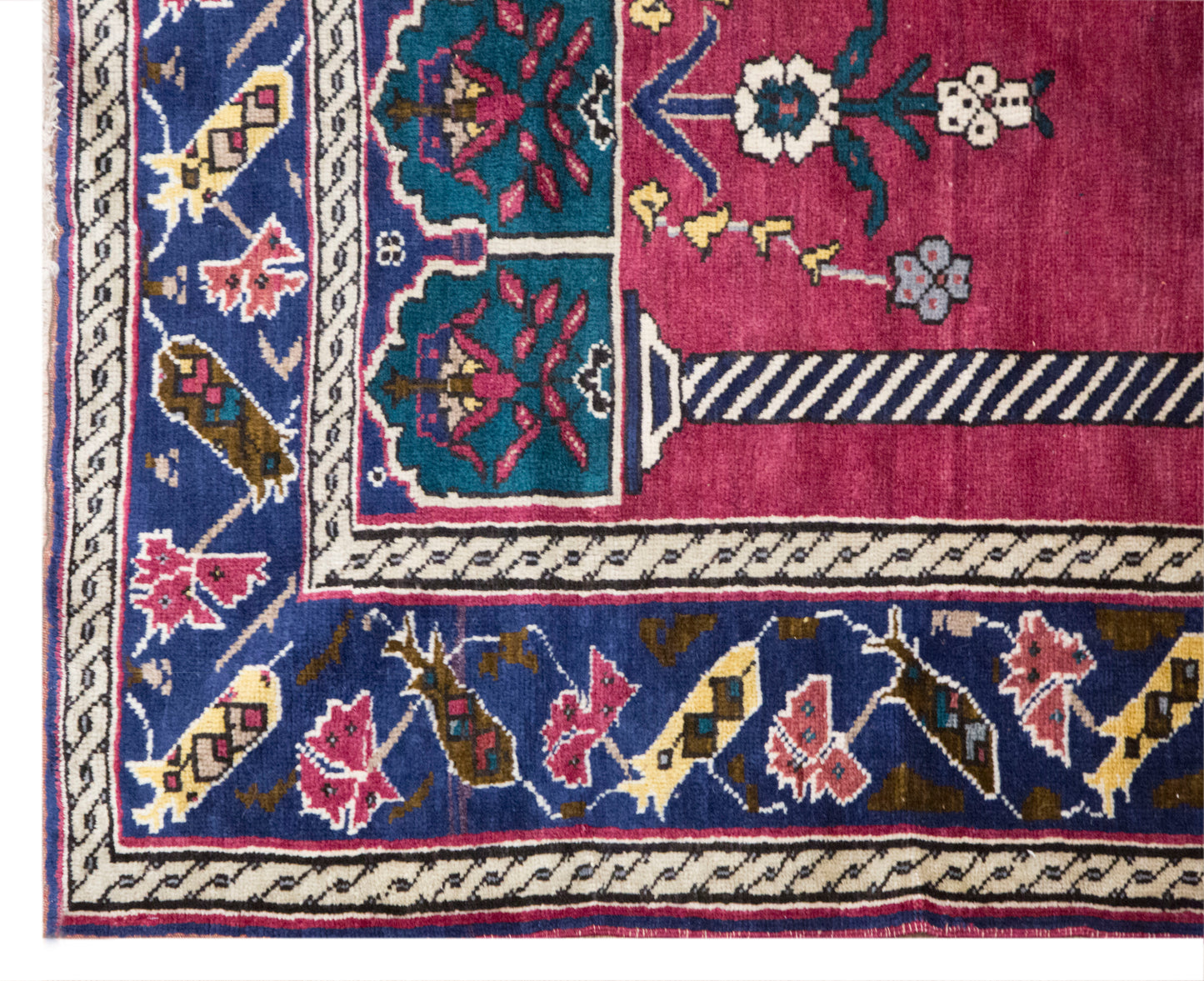 Turkish Oushak Area Rug 133x190 cm (4.4x6.2 ft)