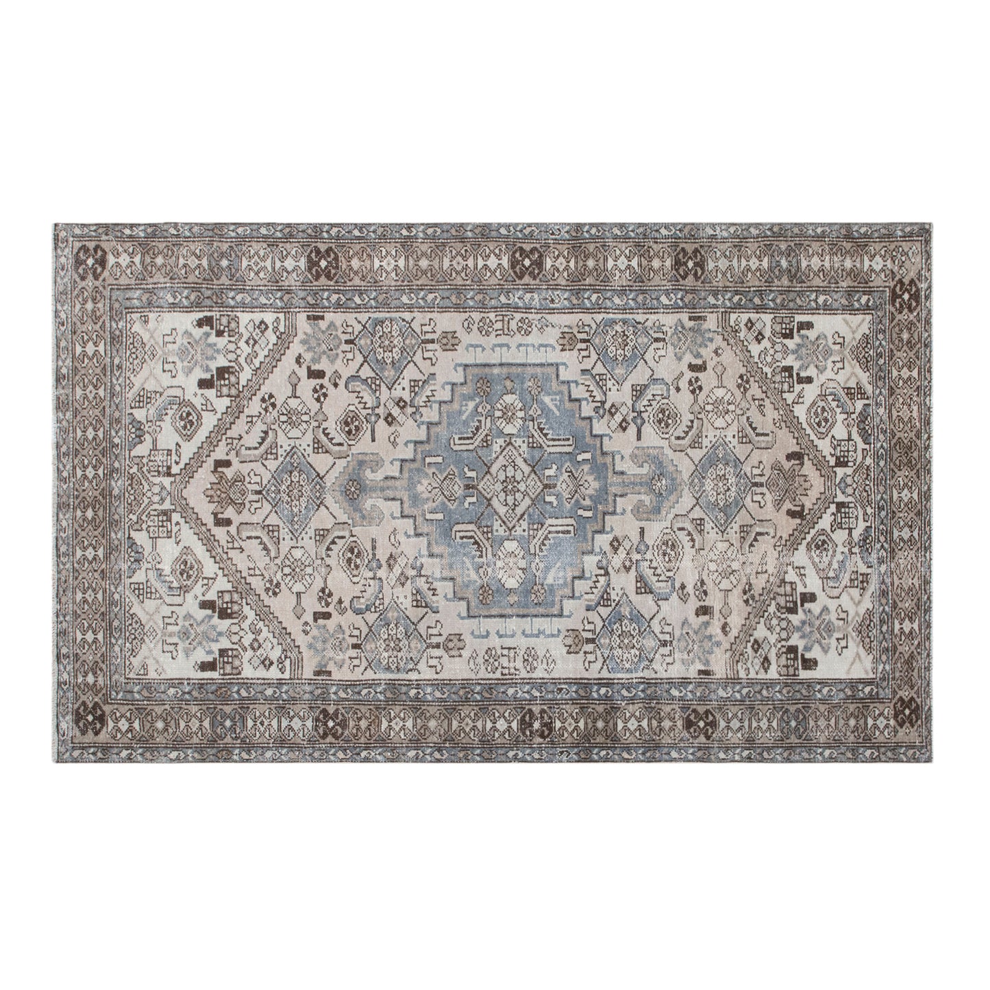 Turkish Oushak Rug | 130x210 cm (4.3x6.9 ft)