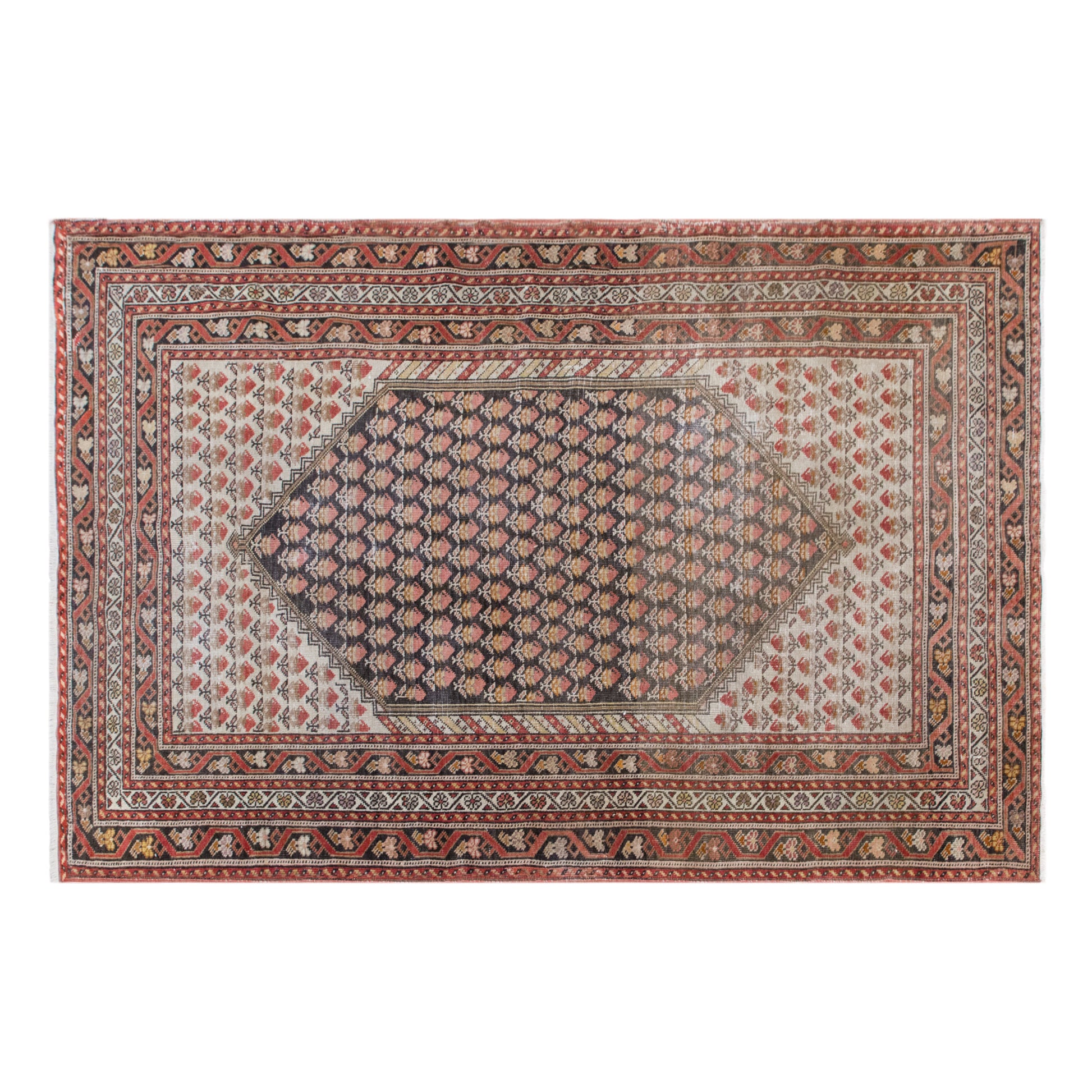Turkish Oushak Rug | 135x211 cm (4.4 x 6.9 ft)