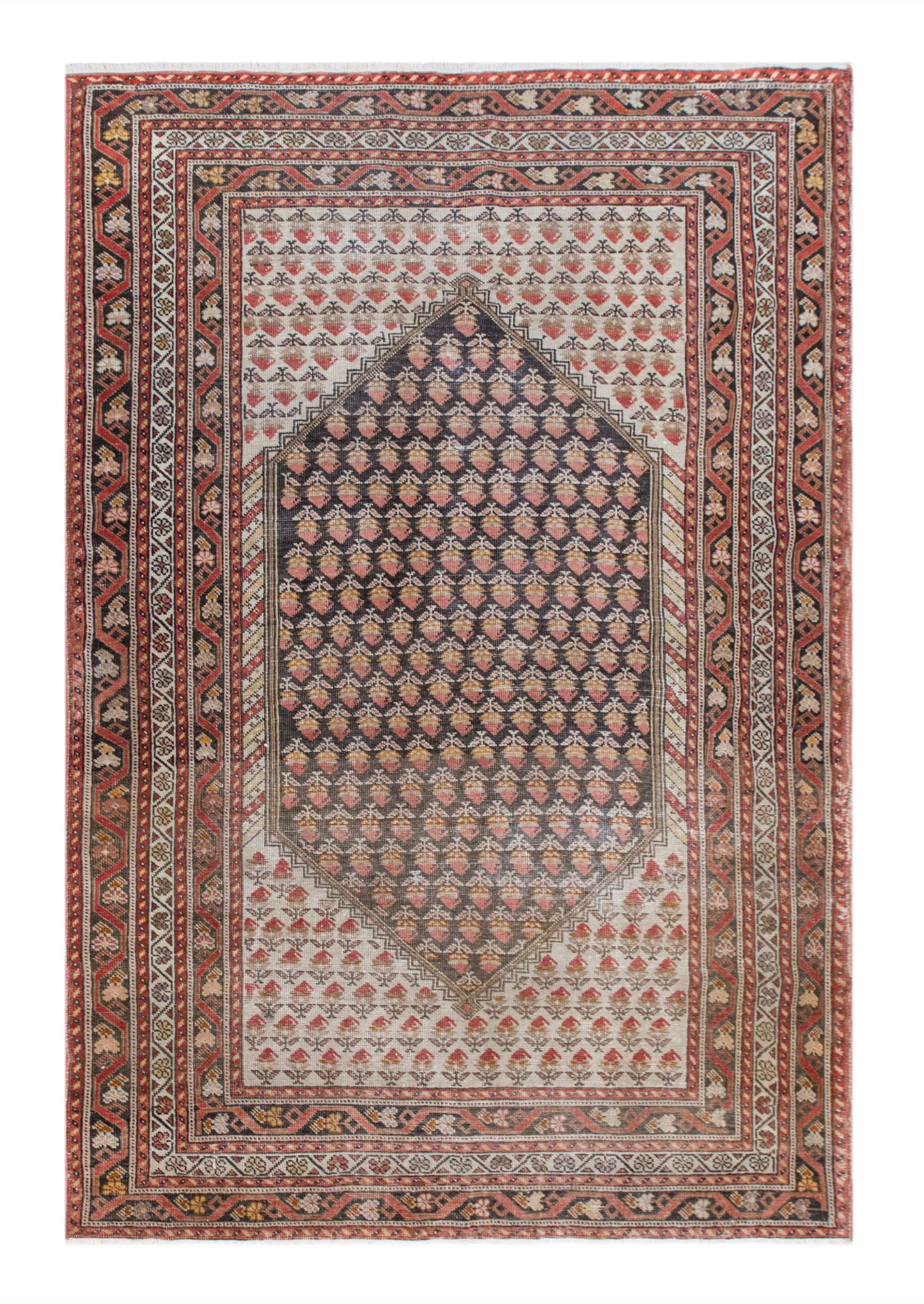 Turkish Oushak Rug | 135x211 cm (4.4 x 6.9 ft)