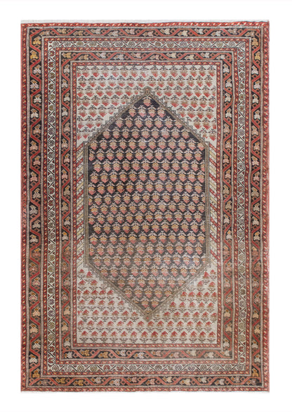 Turkish Oushak Rug | 135x211 cm (4.4 x 6.9 ft)