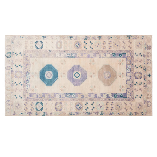 Turkish Oushak Rug | 142x250 cm (4.7x8.2 ft)