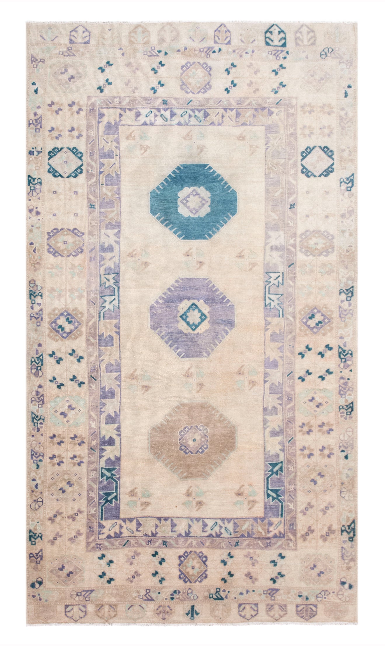 Turkish Oushak Rug | 142x250 cm (4.7x8.2 ft)