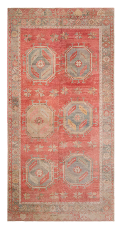 Turkish Oushak Rug 225x405 cm (7.4x13.3 ft)
