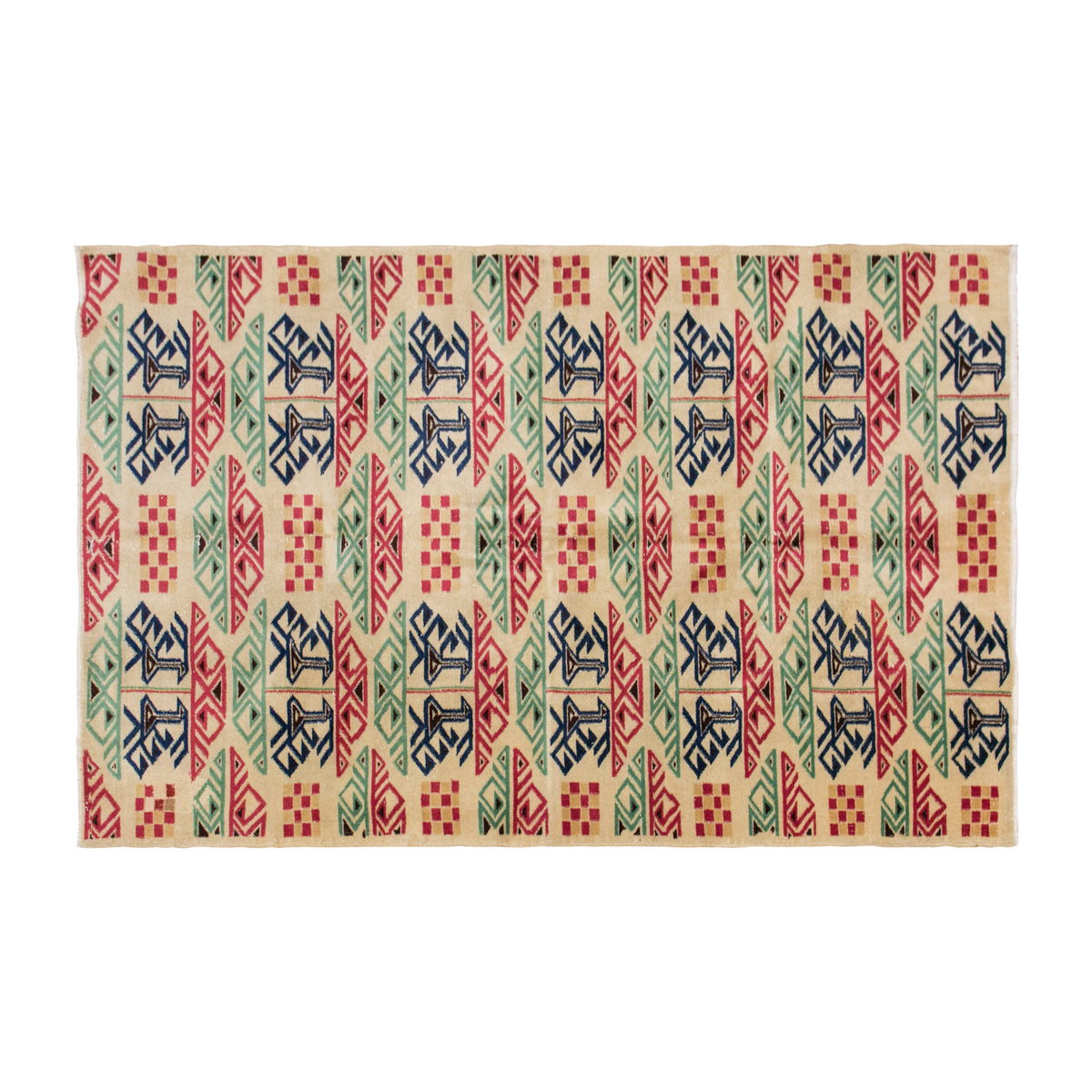 Turkish Rug", Vintage Rug, 5'2 x 8'3 feet / 157 x 252 cm