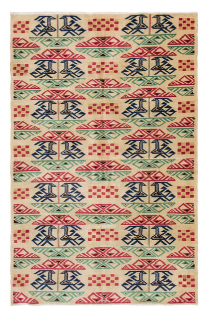 Turkish Rug", Vintage Rug, 5'2 x 8'3 feet / 157 x 252 cm