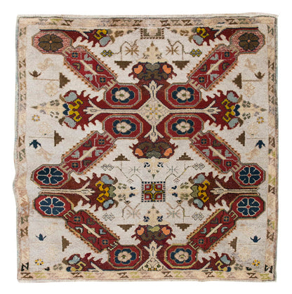 Vintage Rug, 3'3 x 3'8 feet / 100 x 113 cm