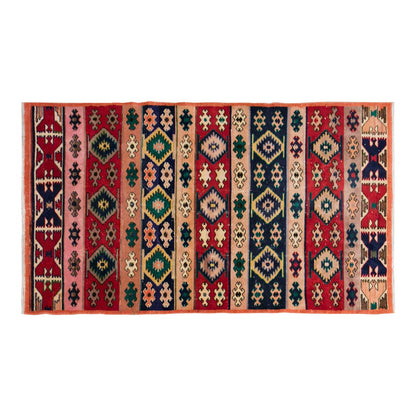Turkish Rug, Vintage Rug,  4'2  x 7'9 feet / 128 x 236 cm
