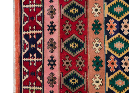 Turkish Rug, Vintage Rug,  4'2  x 7'9 feet / 128 x 236 cm